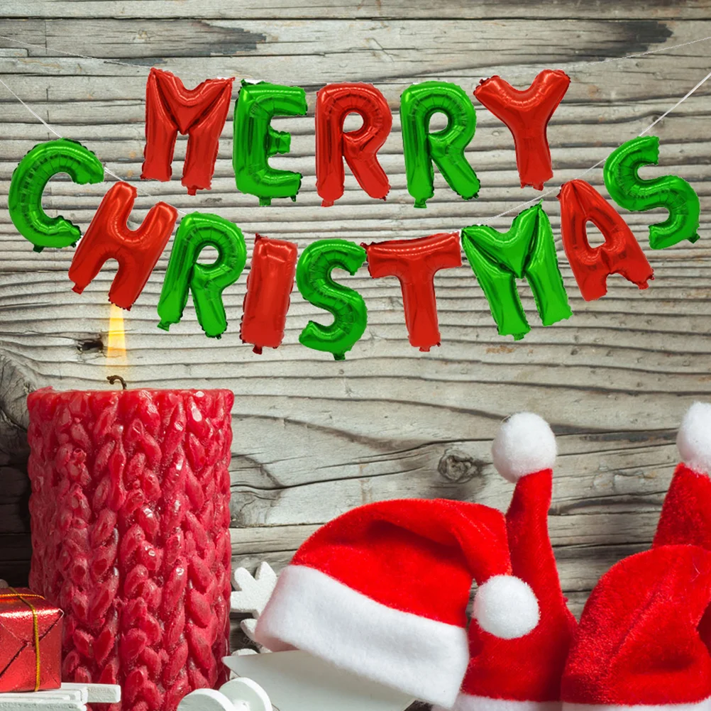 

Balloons Christmas Party Merry Xmas Foil Balloon Holidayhelium Mylar Supplies Decorations Home Letter Mall Theme Decor Kids