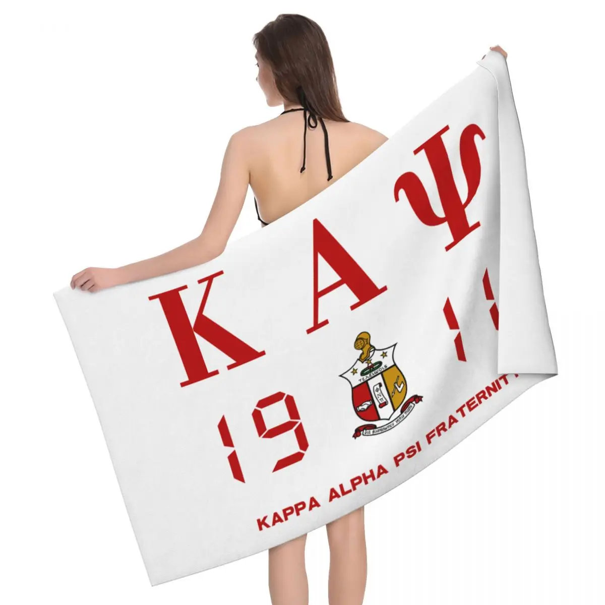 

Быстросохнущая пляжная шаль kappa alpha psi абсорбирующее банное полотенце, банные полотенца для бассейна, ванной, дома