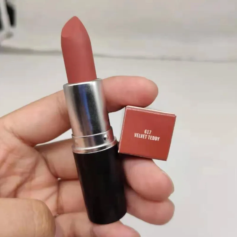 

Brand Lips Makeup Aluminum Tube Velvet Teddy Mocha Whirl Nude Lipstick Matte Lipstick Rouge a Levres 3g Frost Lipstick