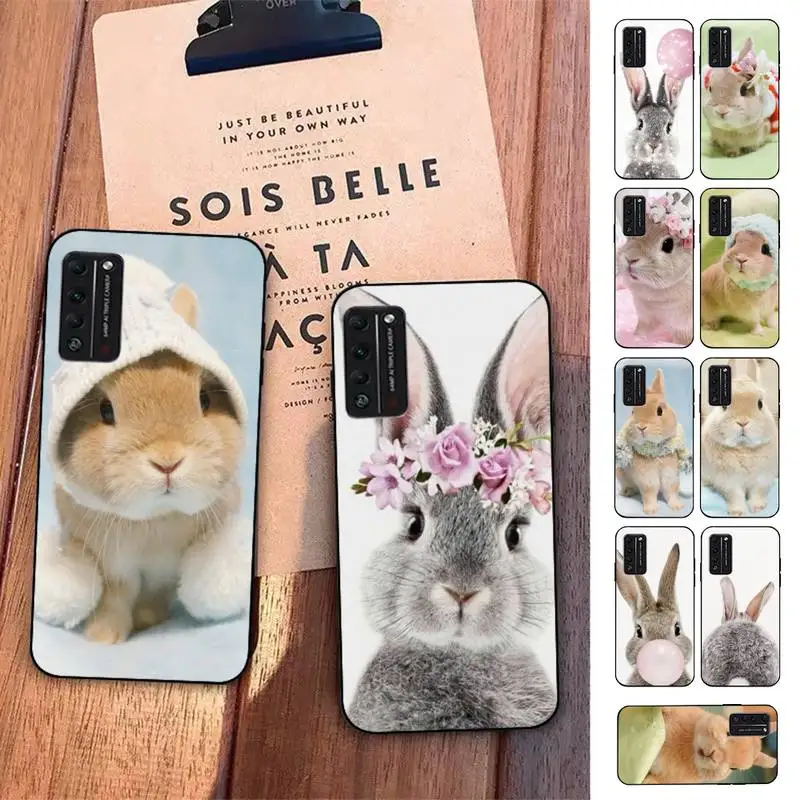 

Cute White Baby Rabbits Phone Case for Huawei Honor 10 i 8X C 5A 20 9 10 30 lite pro Voew 10 20 V30