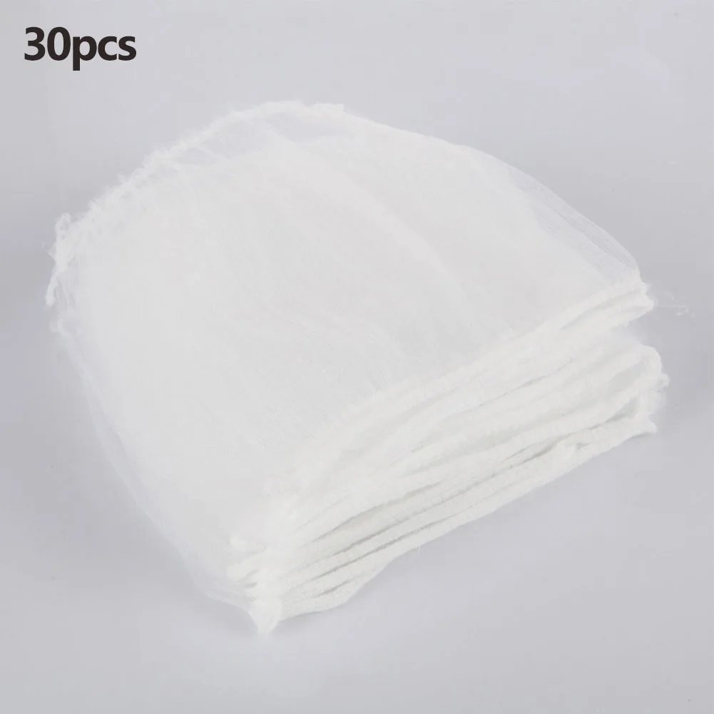 

30/100pcs Kitchen Sink Disposable Strainer White Anti-clogging Elastic Filter Bag Vegetable Leaking Mesh Bag Kitchen Accessories