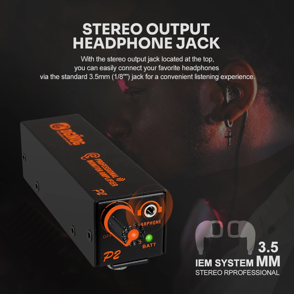 Проводные наушники-вкладыши DGNOG P2 IEM-усилитель Портативный IEM с входом XLR и TRS