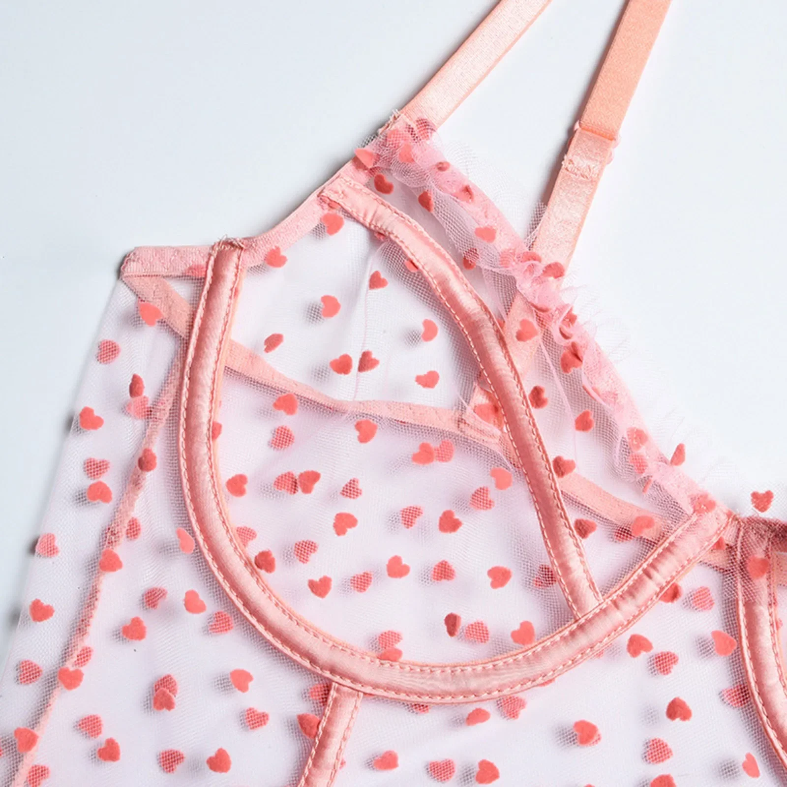 Сексуальное женское нижнее белье с прозрачной сеткой ультратонкие бюстгальтеры