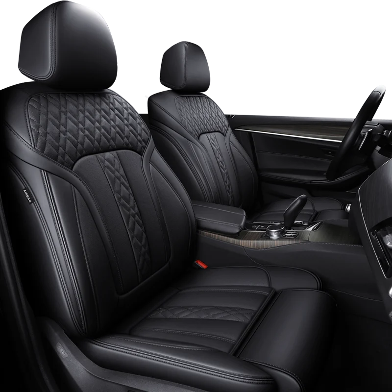 

Custom Fit Car Accessories Seat Covers For 5 Seats Full Set Middle Perforated Leather Specific For Bmw 7 5 3 1 Series X5 X3 X1