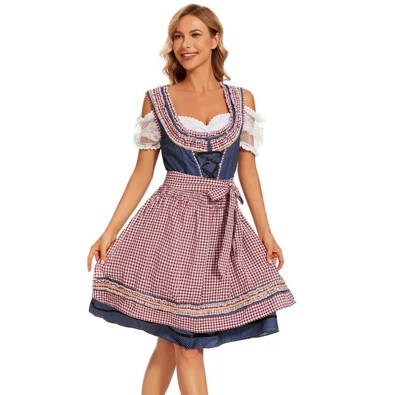 Баварское платье Октоберфест праздничное женское пивное этническое Heidi Dirndl