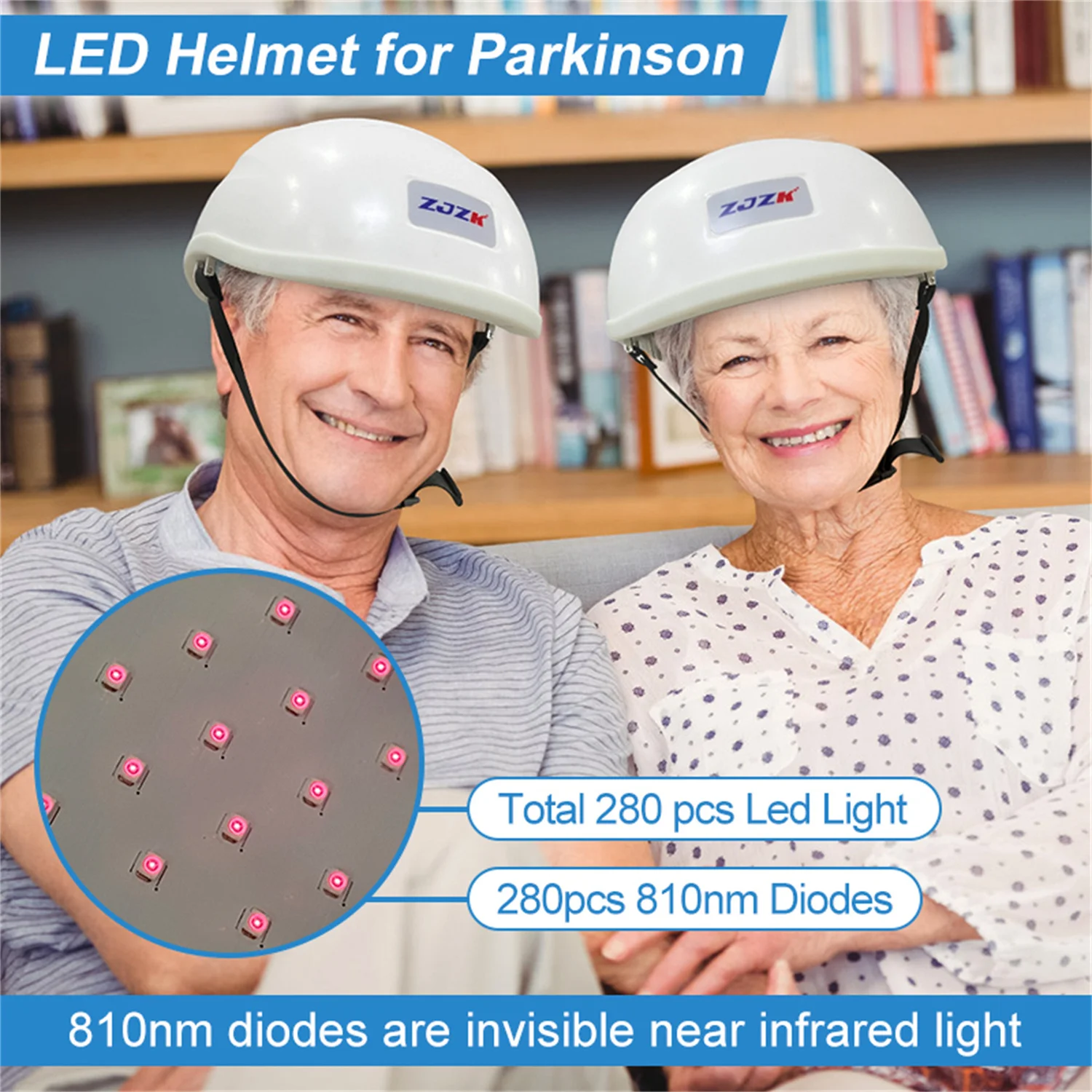 Терапевтический шлем ZJZK с дальностью обнаружения 810 нм для реабилитации детей