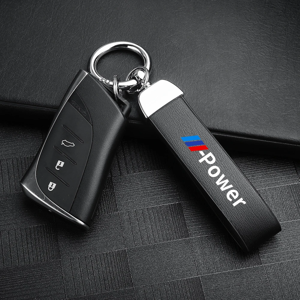 

Leather Keychain Car Badge Metal Key Fobs Keyrings Key Chain for BMW M POWER E46 E90 E60 F10 F30 E39 E36 F20 E87 G30 E92 E91 G20