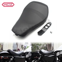 motorcycle front driver cushion seat pad leather black solo seat for harley sportster xl48 1200x 72 1200v 2016 2018 2019 2020