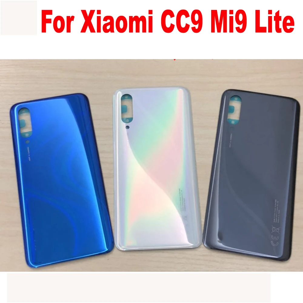 

10pcs Original Brand New For Xiaomi Mi9 Lite Glass Back Cover Battery Case Cover Back Door Cover For Xiaomi Mi CC9 CC 9 Case Ph