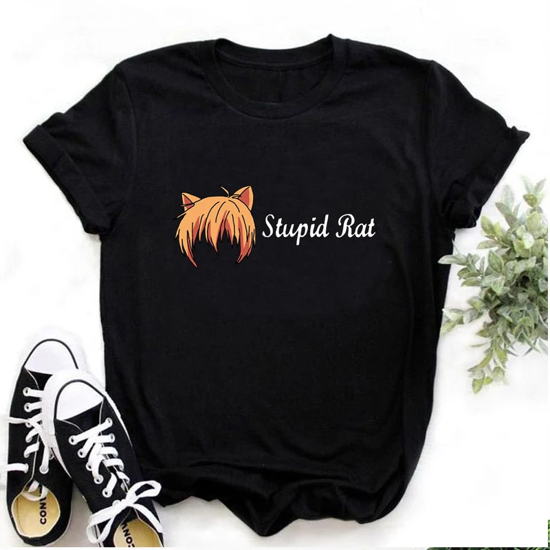 

Футболка Мужская/женская с принтом «крыса и кот»