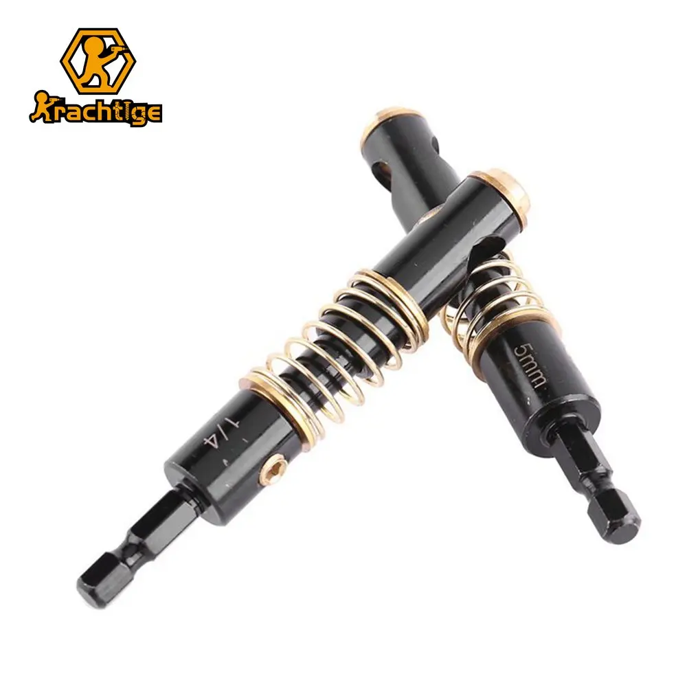 

Krachtige 2Pcs Hinge Self Centering Drill Bit Pilot Hole Tool HSS 5mm 1/4" Hex Shank Door Lock Hinge Drill Bit