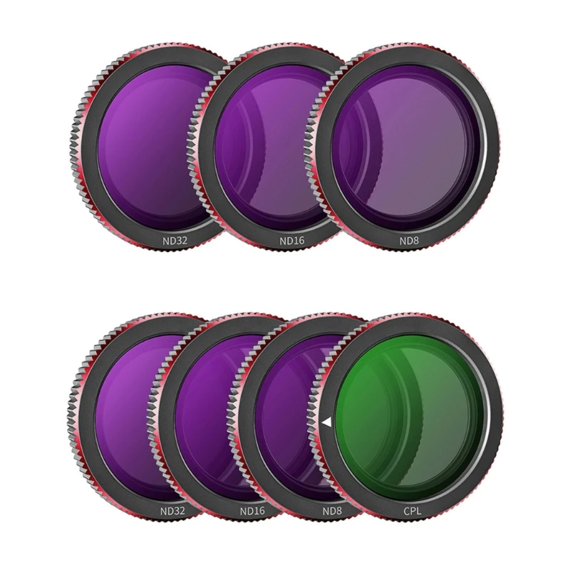 Комплект фильтров объектива для БПЛА-квадрокоптера с многократным покрытием