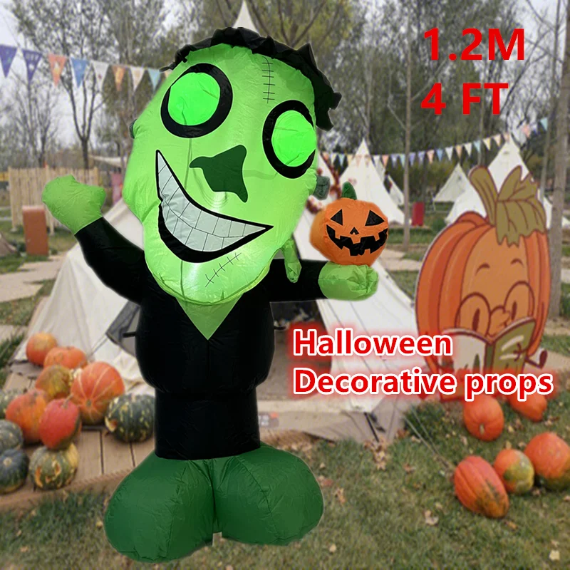 na nadmuchiwany model ducha z zieloną główką Halloween w rozmiarze 4-stóp wbudowaną fotokomórką. Wymagania dotyczące fot...