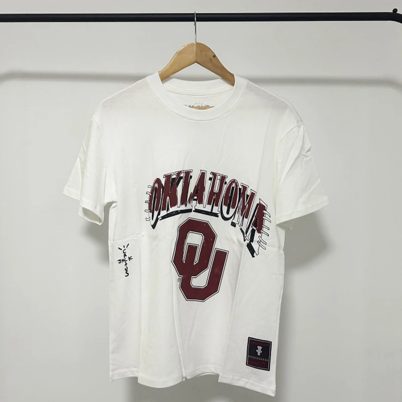 Бренды High Street Cactus Jack 2025 новые летние хлопковые дышащие футболки высокого