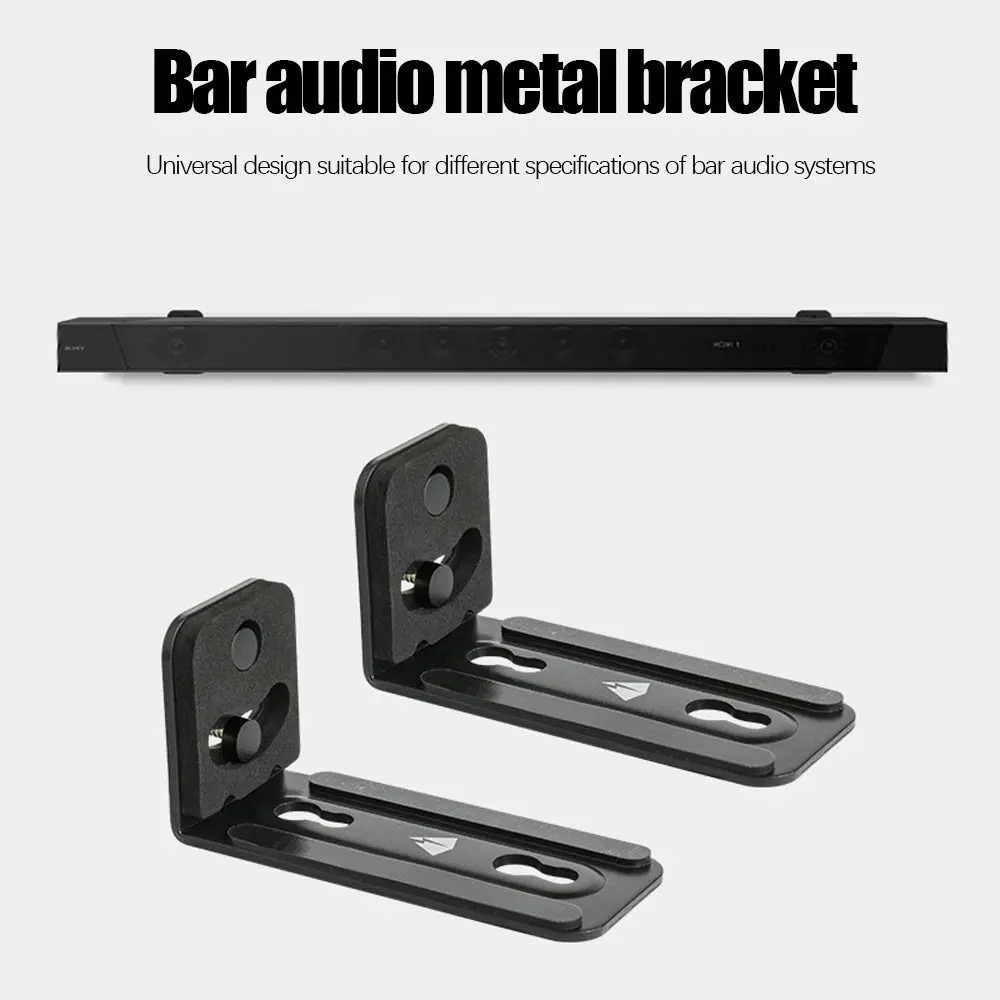 Durable Universal Center Channel Metal Speaker Rack Speaker Wall Mount Wall Mount Bracket Soundbar Holder