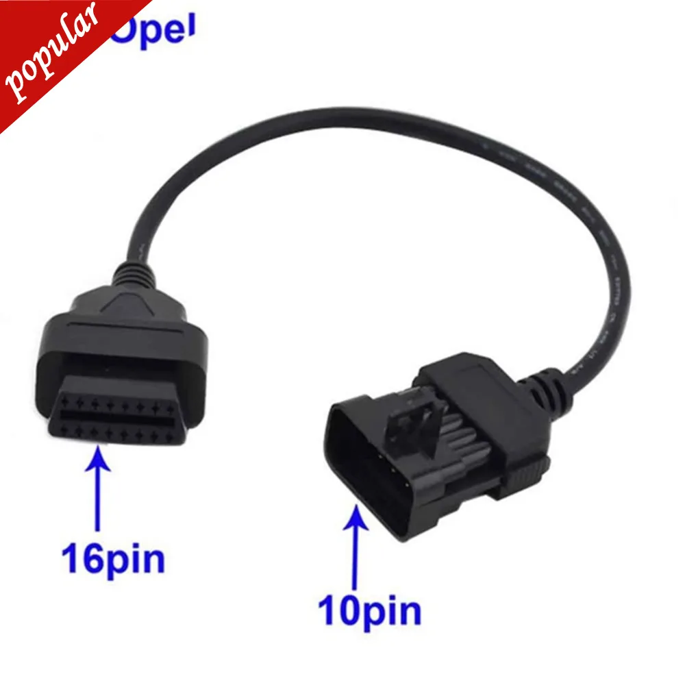 Диагностический адаптер для Opel Obd1 10 Pin к Obd2 16 Pin