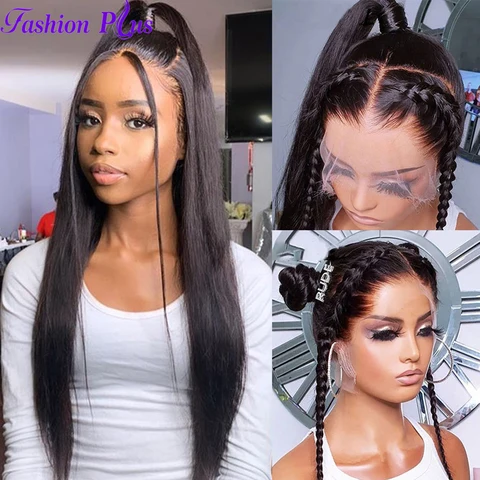 Парик на прозрачной основе с эффектом омбре в ассортименте - изображение