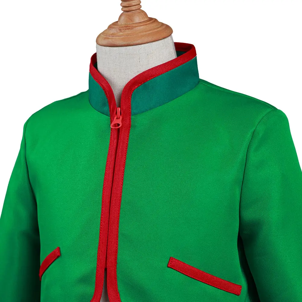 Костюм для косплея взрослых и детей с зелеными брюками