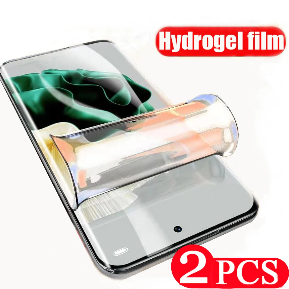 

2Pcs full cover protective film For Huawei P40 lite E 5G P50 P50E P60 Art P30 pro plus hydrogel film Not Glass screen protector