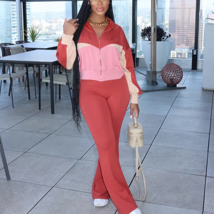 Активная одежда женский комплект из 2 предметов расклешенные брюки с длинными