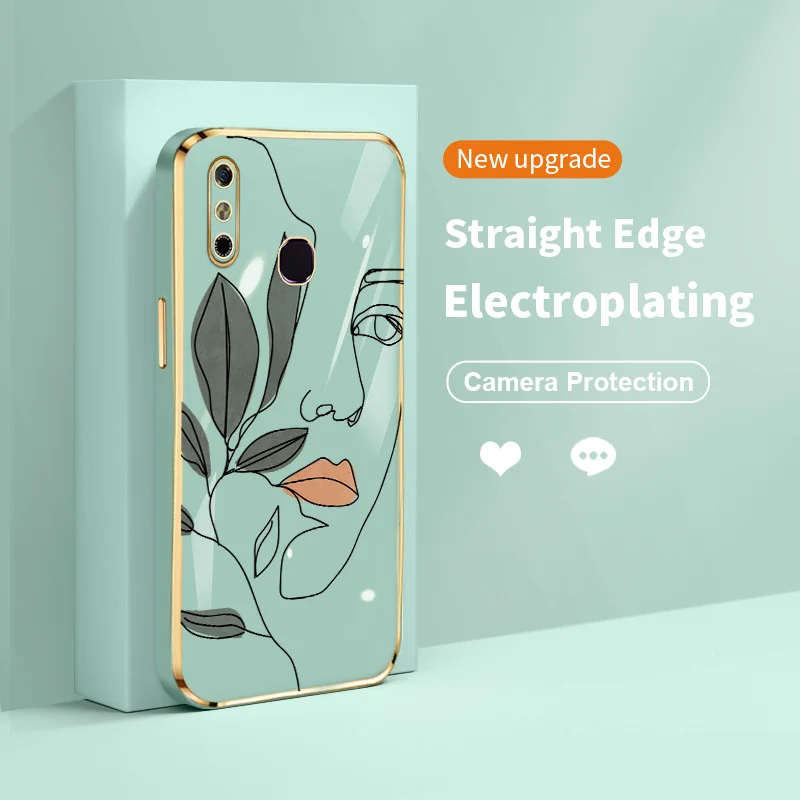 

Women and Flowers Electroplating Phone Case for Infinix Smart 4 4C 5 6 HD 6 Plus Hot 10 Lite Zero X X Pro X Neo Zero Ultra Ultra