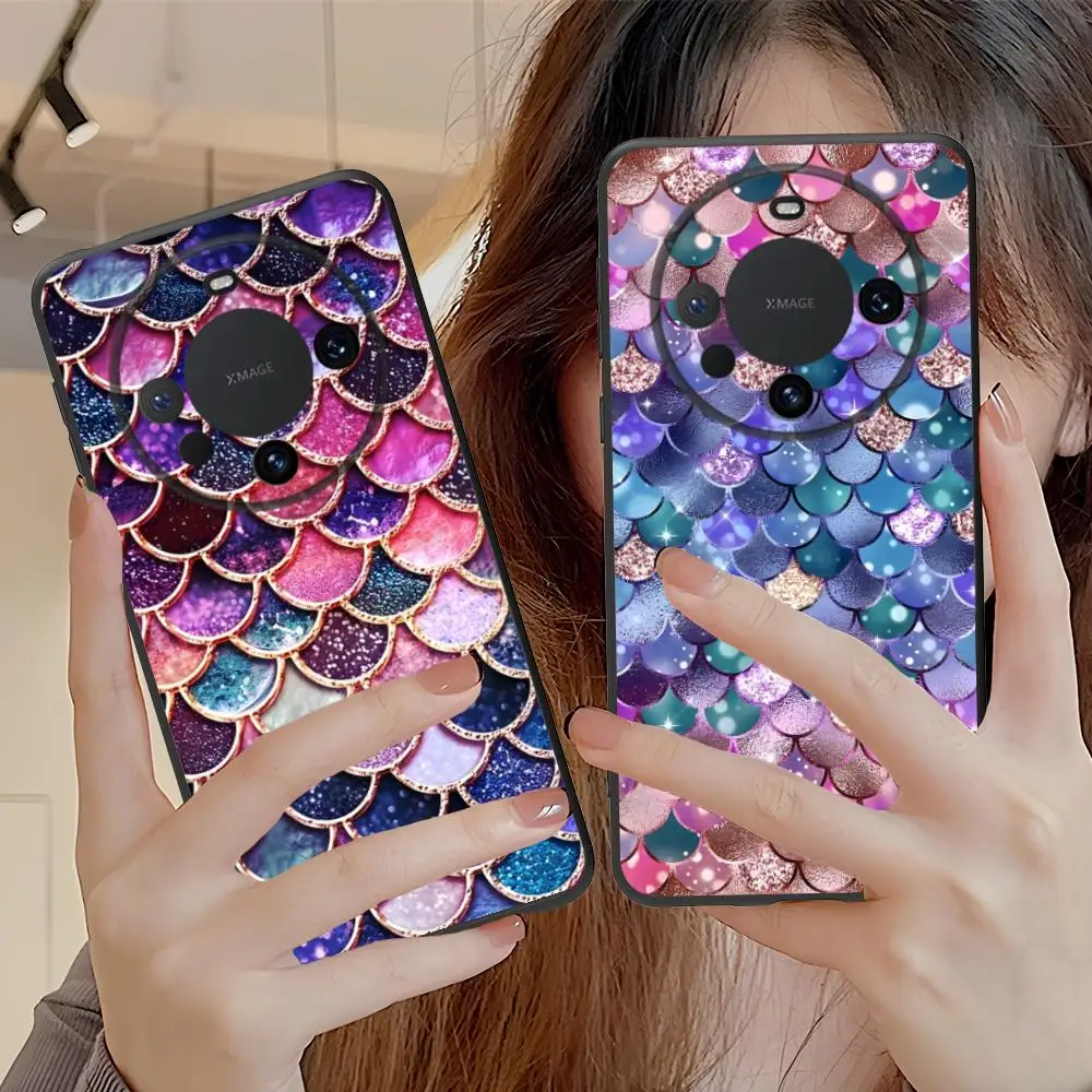 Фото Чехол для телефона с рисунком русалки для Huawei Mate 60 50 40 30 20 10 Pro Plus Lite E 5G, мягкий противоударный чехол из ТПУ №2