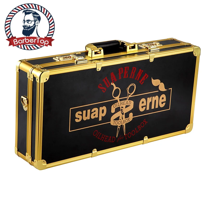 

Hair Salon Aluminum Alloy Cosmetic Case Hairdressing Tool Box Multifunctional Portable Large Beauty Barber Accessories Suitcase