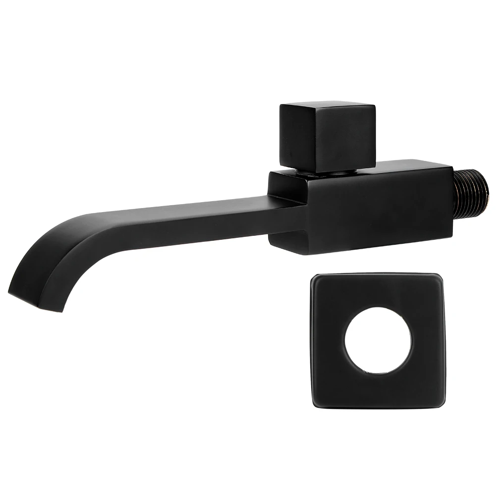 

G1/2 Wall Mounted Wash Basin Sink Faucet Cold Water Tap Bathroom Accessories Matte Black wall wall wall wall wall wall