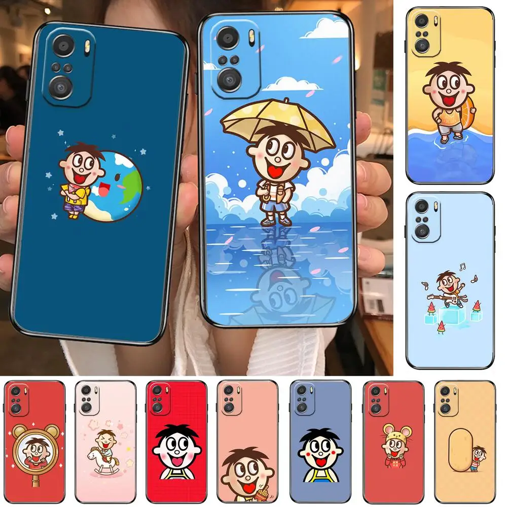 Фото Чехол для телефона little boy для xiaomi redmi 11 Lite pro Ultra 10 9 8 MIX 4 FOLD 10T, Черный силиконовый чехол №1