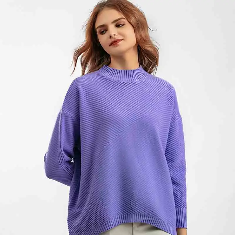 

Женский трикотажный свитер с ложным воротником, повседневный однотонный облегающий свитер с длинным рукавом, мягкий теплый пуловер в винтажном стиле, осень 2023