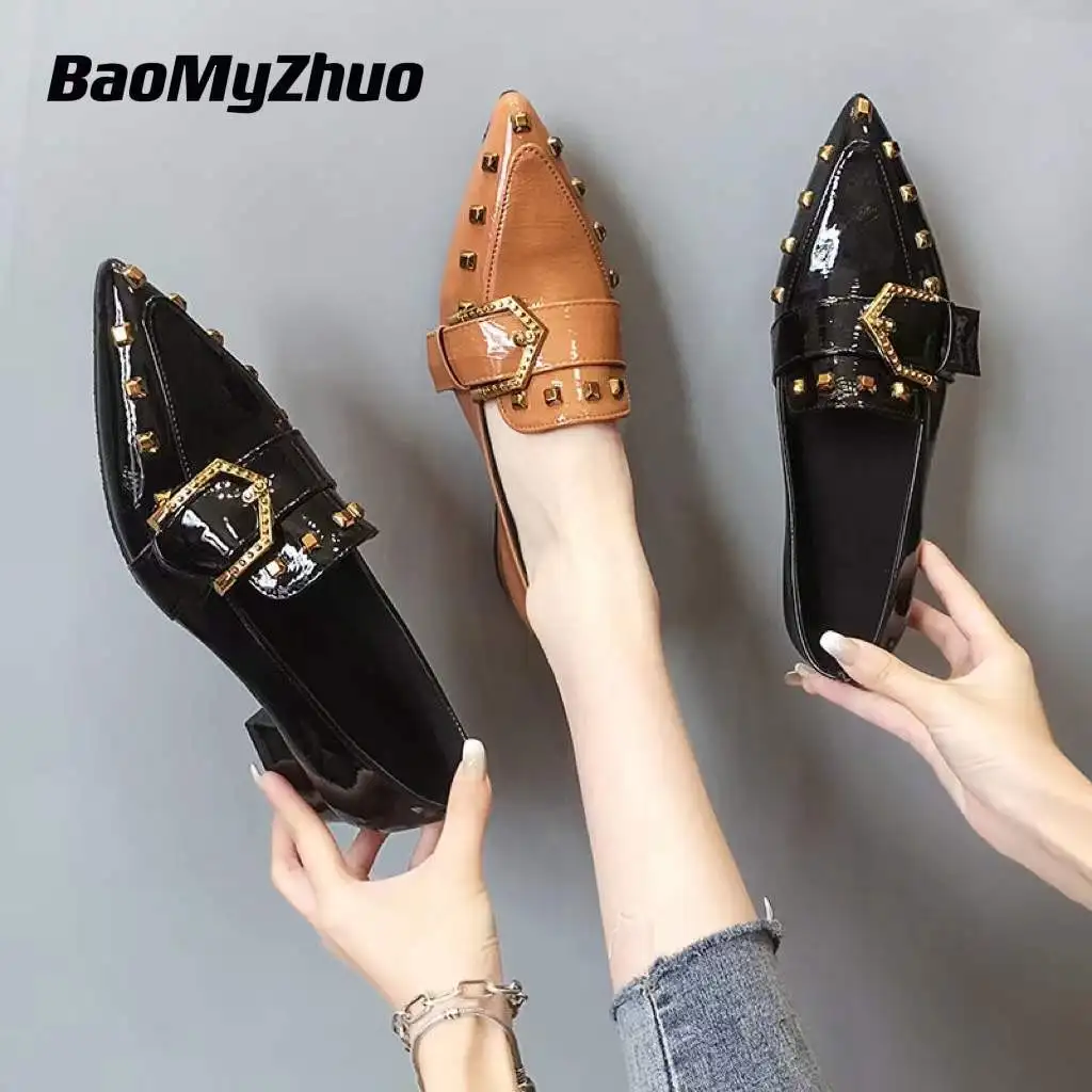 Женские босоножки с острым носком черные туфли из натуральной кожи на высоком