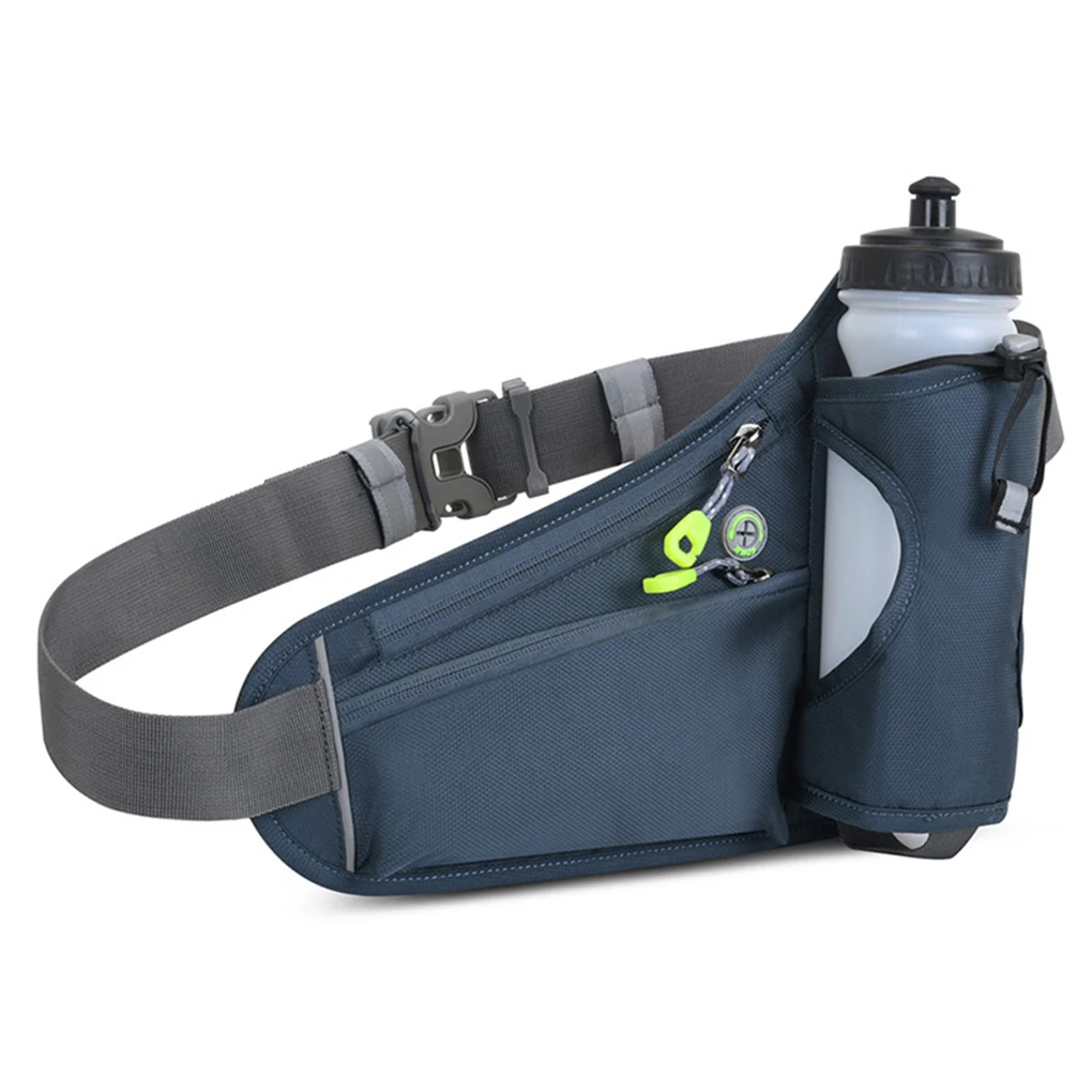 

Sport Hydration Belt Bag Portable Waterproof Reflective Strap Camping Shopping Zip Cellphone Water Bottle Holder