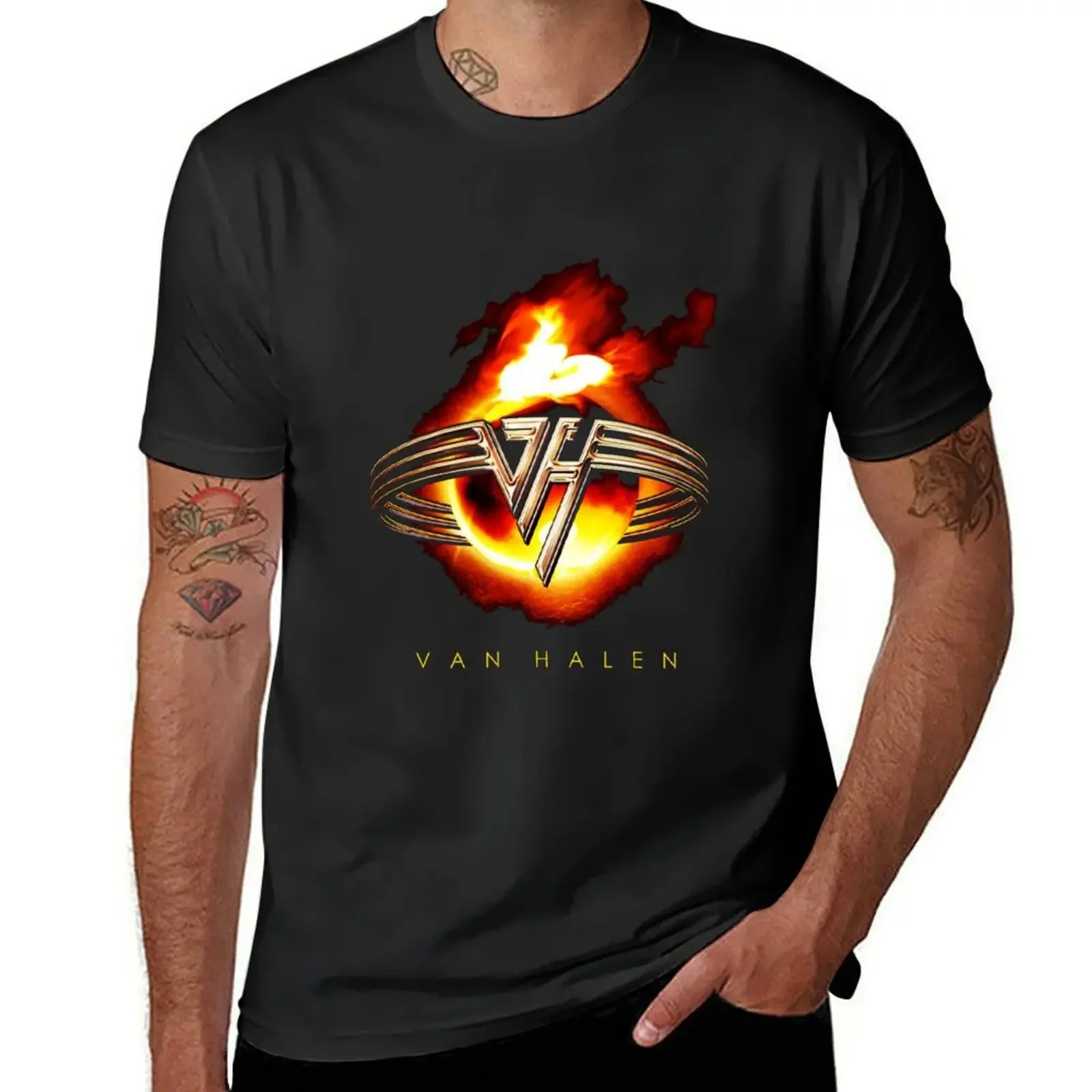 Футболка van haland fire спортивные топы для фанатов мужские тяжелые футболки 2024 Новое