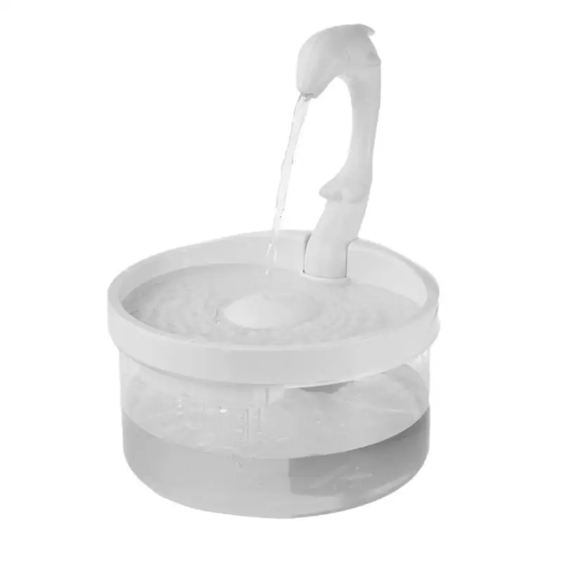 

L Pet Cat Water Dispenser LED Light Automatic Drinking Fountain For Cats Dogs W0