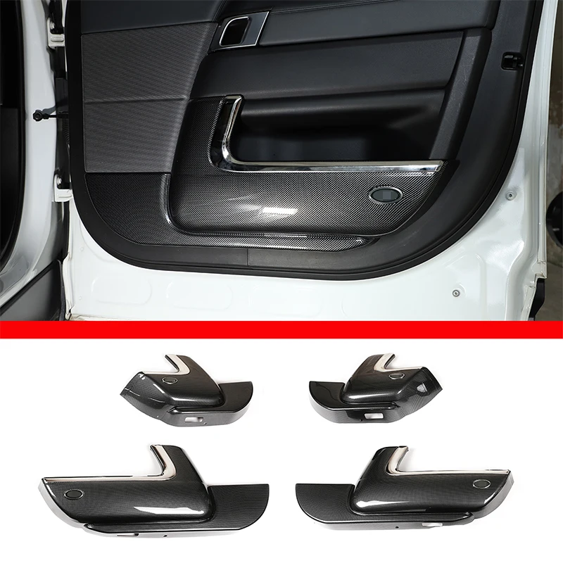 

Для Land Rover Range Rover Sport 2014-21 ABS углеродное волокно внутренняя полноразмерная дверь Противоударная панель автомобильные наклейки аксессуары