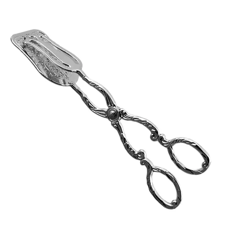 

Retro Tongs Salad Tongs For Serving Hard Zinc Alloy Camping Cupcake Kitchen And Salad Buffet And Dessert Serving Clamps Reusable