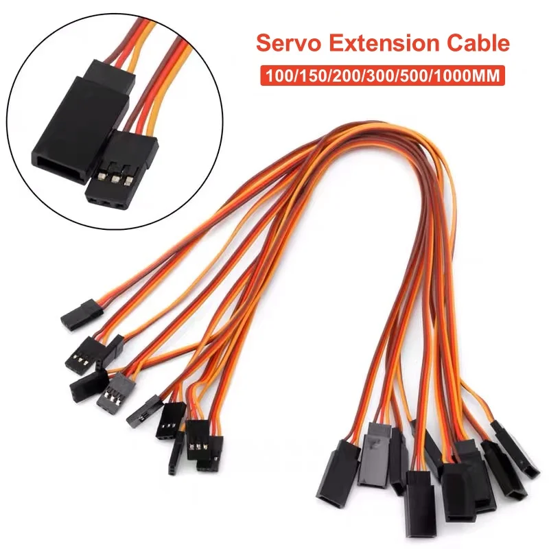 10 шт. 100 мм/150 мм/200 мм/300 мм/500 мм удлинительный провод для сервопривода