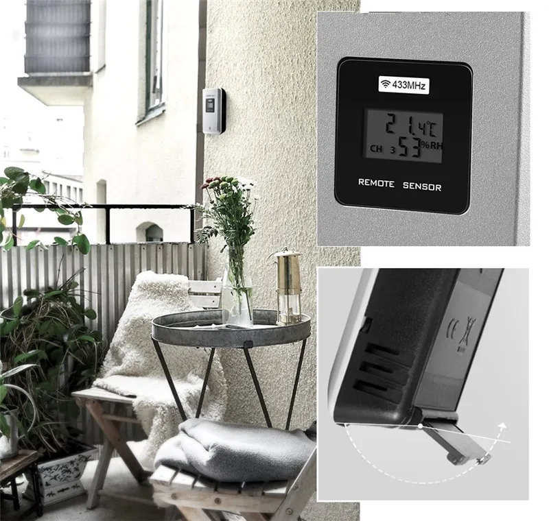 Новинка 2022 Беспроводная метеостанция часы + Датчик прогноза уличная