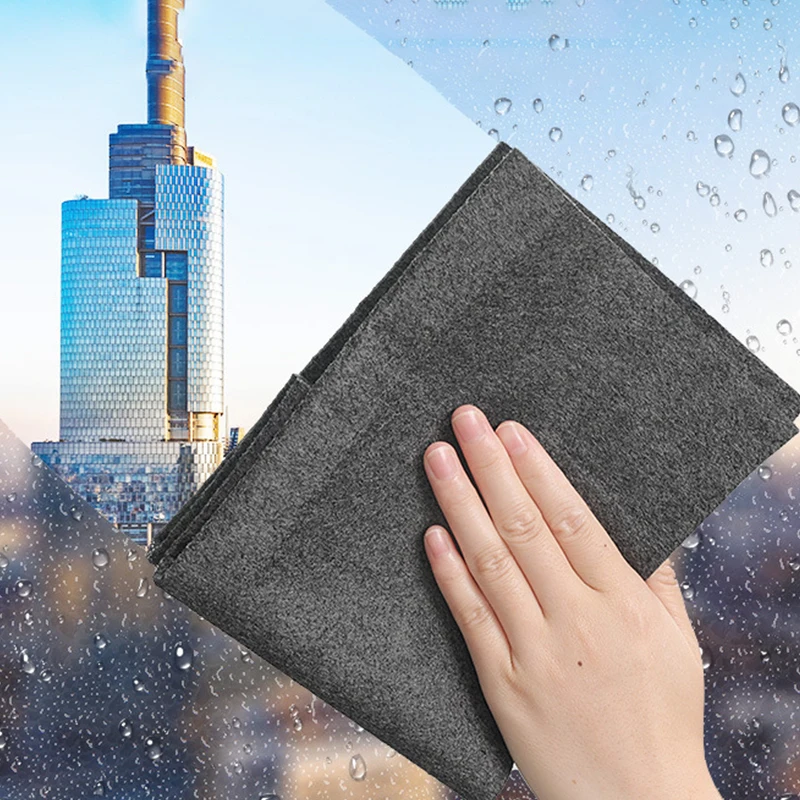 

1PC Thickened Magic Cleaning Cloth Microfiber Surface Instant Polishing Household Cleaning Cloth For Glass Windows Mirrors Car