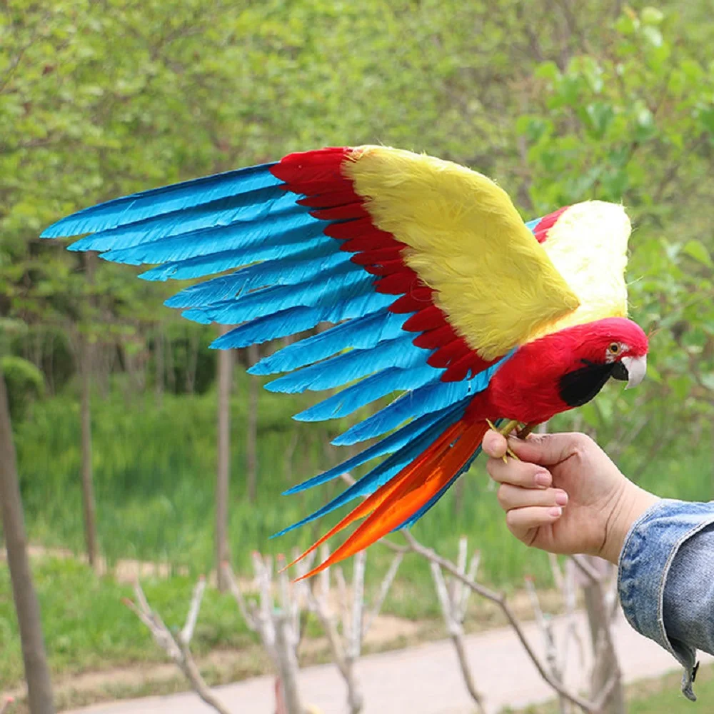 Большая модель пенопласт и перо красочные перья крылья птица ручная работа