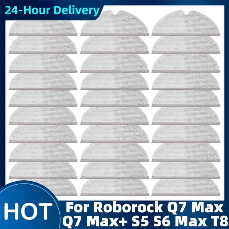 

For XiaoMi Roborock Q7 Max+ T8 S5 S6 S50 S55 Mop Cloth Accessories Robot Vacuum Cleaner Replacement Washable Mop Rag Spare Parts