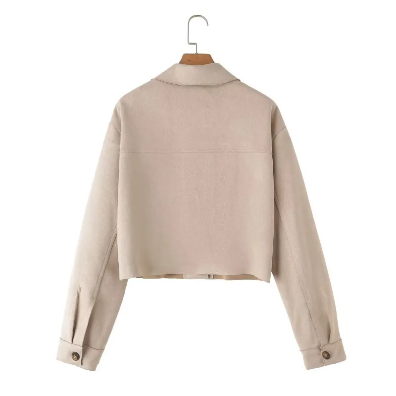 Элегантные и красивые женские куртки TRAF ZR Y2k винтажный Топ однотонные Новые