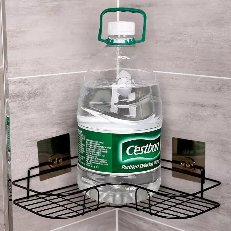 

Shelf Shampoo Holder Corner Wall Mounted Storage Rack Iron Shower Organizer Shelves Home Organizer Bath Accessories