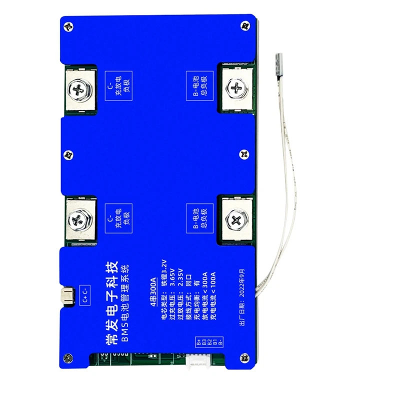 

4S 14.6V 300A Lifepo4 BMS Lithium Battery Protection Board Iron Iithium 4 Strings Continuous Discharge (Withstand Voltage 40V)