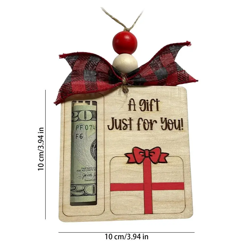 

Рождественские держатели для денег из дерева