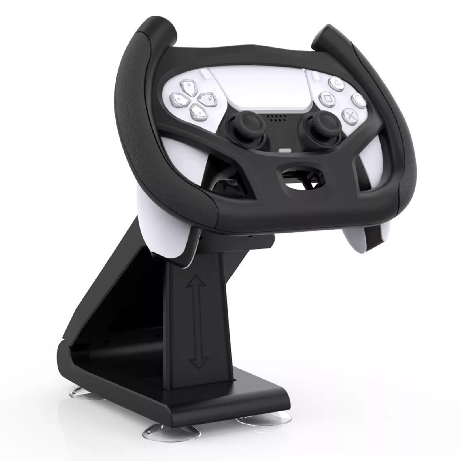 

NEW2023 Multi-angle Axis Car Racing Game Steering Wheel Gamepad Stand Dock Base With 4 Suction Cups For Ps5 Wireless Gaming Cont
