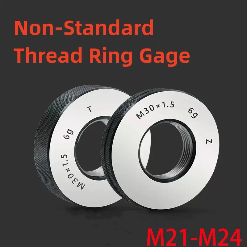 

1SET(1*GO+1*NOGO) M21-M24 Non-Standard Metric Fine Tooth Thread Ring Gauge 6g Measure Tool M21M22M23M24 X1.5 0.5 0.75 1.25 1 2 3