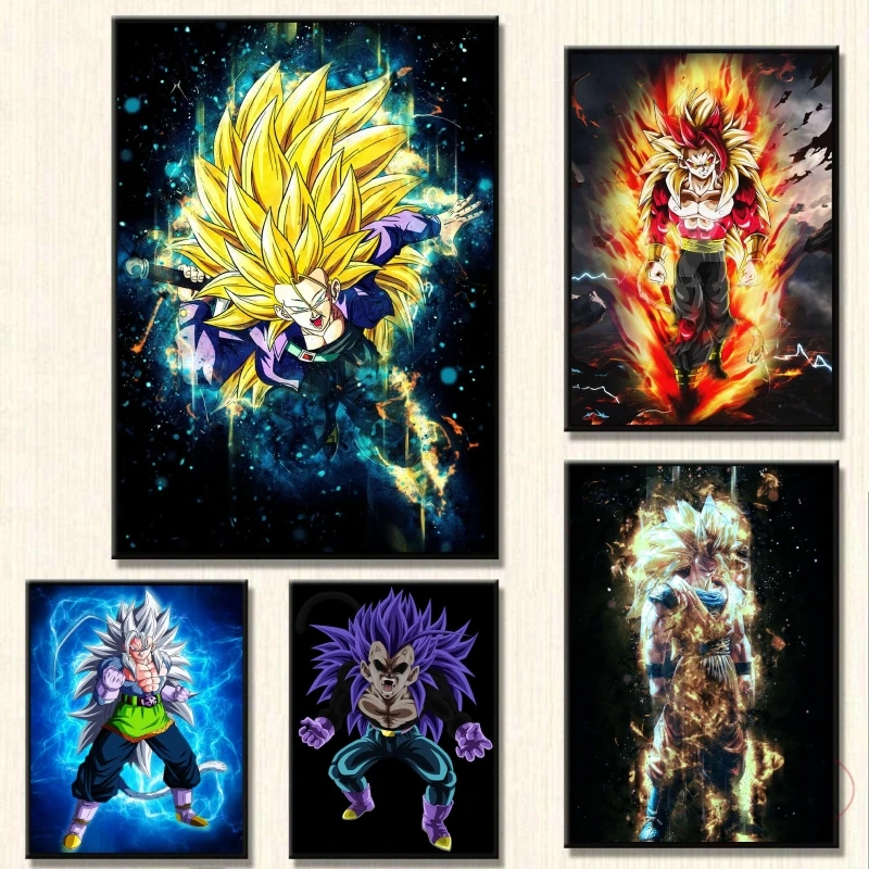 

Print On Canvas Dragon Ball KaKarot Comics Pictures High Quality Art Classic Decoration Paintings Modular Prints Friends Gifts