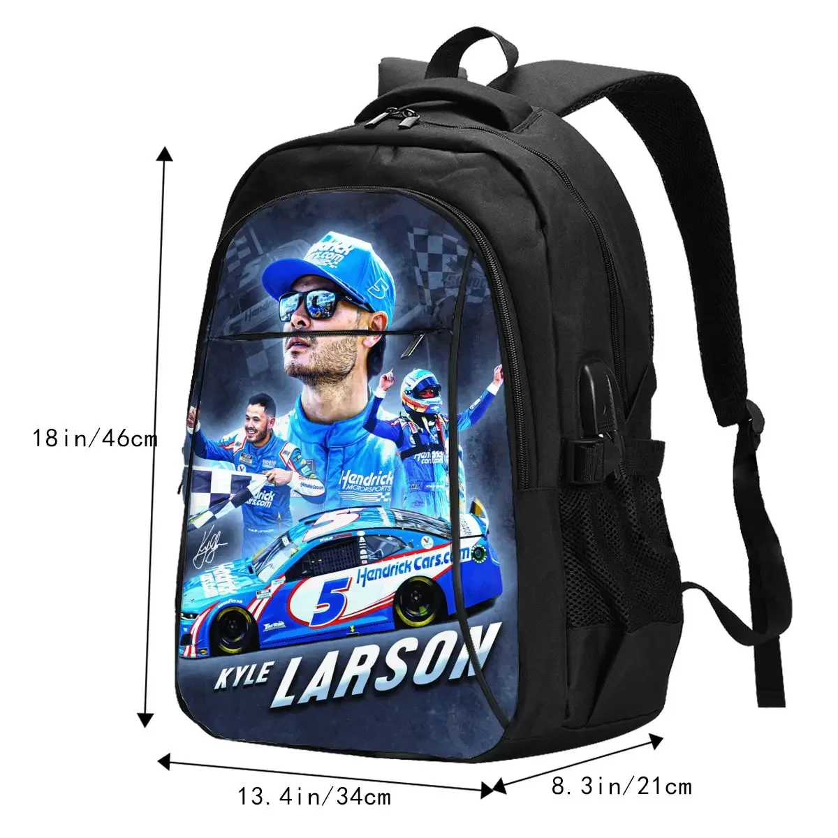 Дорожный рюкзак для ноутбука Kyle Larson 5 деловой водонепроницаемый с USB-портом