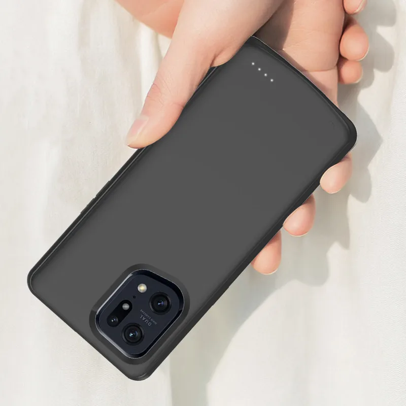 

6800mAh For OPPO Find X5 Pro Battery Charger Cases Extrenal Battery Power Bank Charging Cover For OPPO Find X5 Power Bank Case